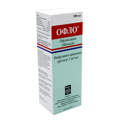 Офло 2 мг/мл 100 мл раствор для инфузий