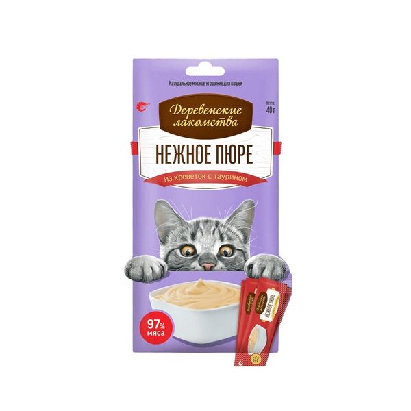 Нежное пюре из креветки 