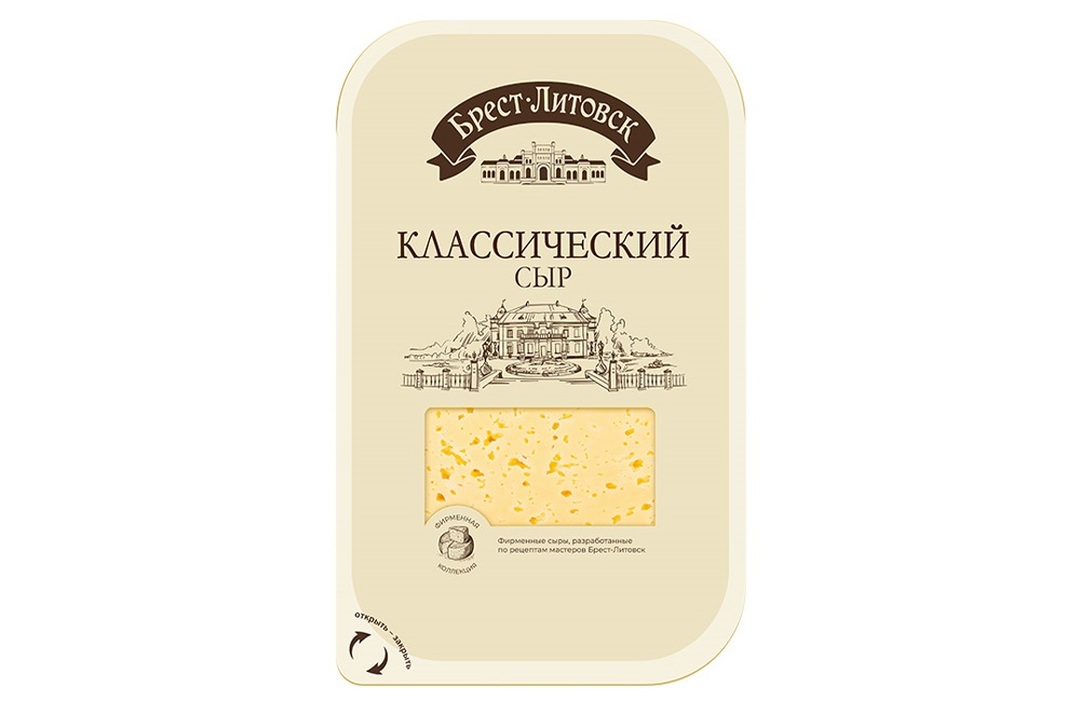 

Сыр Брест-Литовск Классический нарезка 45% 130 г