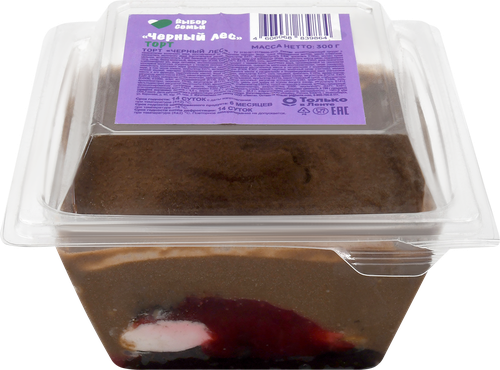 

Торт Выбор семьи Черный лес 300 г
