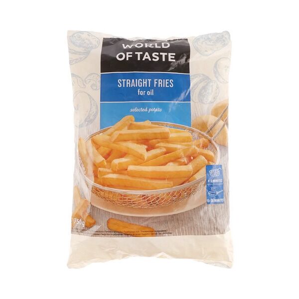 Картофель фри прямой World of taste 10*10мм 750г