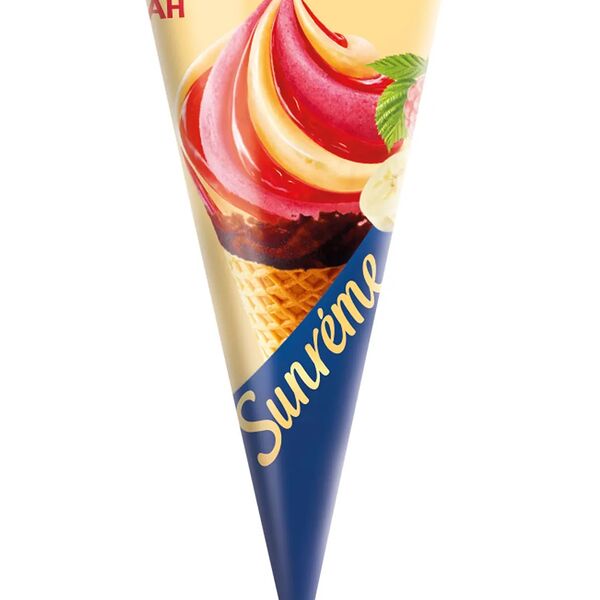Мороженое Sunreme рожок малина-банан 78 г