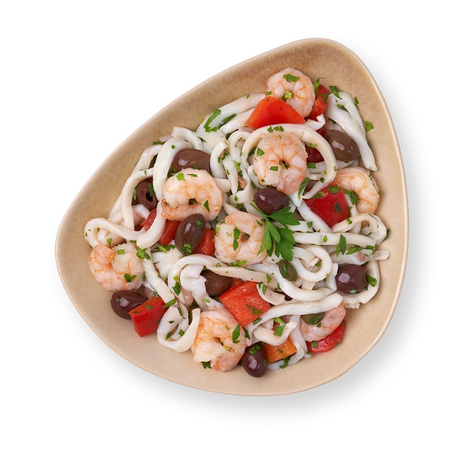 

Салат Азбука Вкуса с морепродуктами по-средиземноморски 160 г