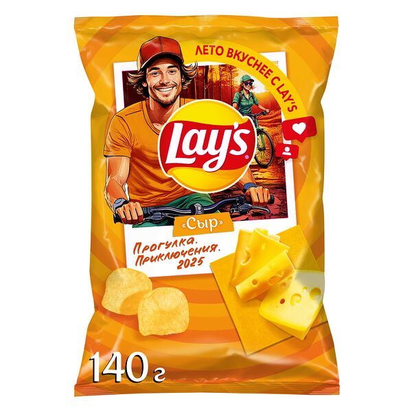 Чипсы Lay's Сыр картофельные 140 г