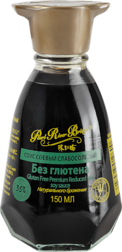 

Соус соевый Pearl River Bridge слабосолёный без глютена 150 мл