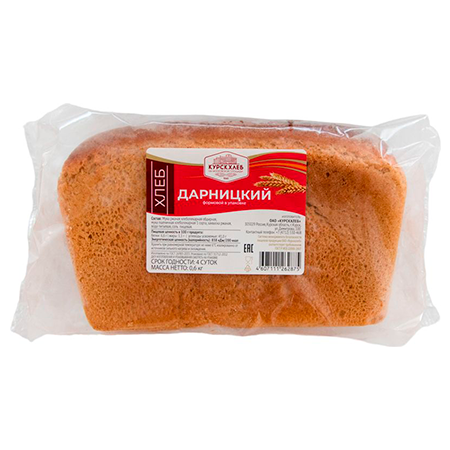 

Хлеб Курскхлеб Дарницкий формовой 600 г