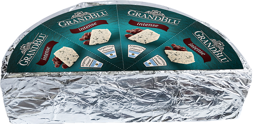 Сыр с голубой плесенью GrandBlu intense 50% вес 
