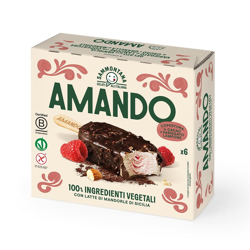 

Десерт замороженный Sammontana Vegan Итальянское мороженое Амандо Стеко 318 г