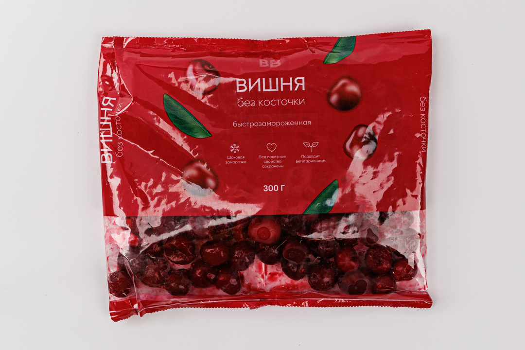 

Вишня без косточки ВкусВилл свежезамороженная 300 г