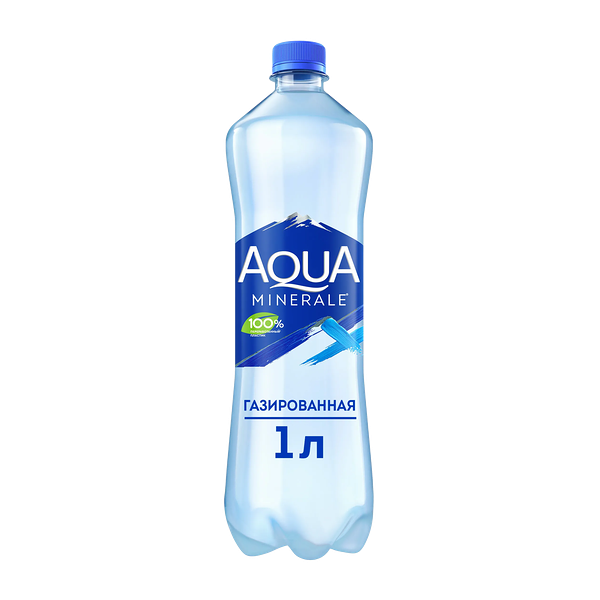 Вода питьевая газированная Aqua Minerale 1 л, ПЭТ