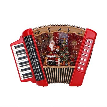 

Сувенир Timstor Аккордеон с Сантой с наполнением с подсветкой 19.1см, Бельгия