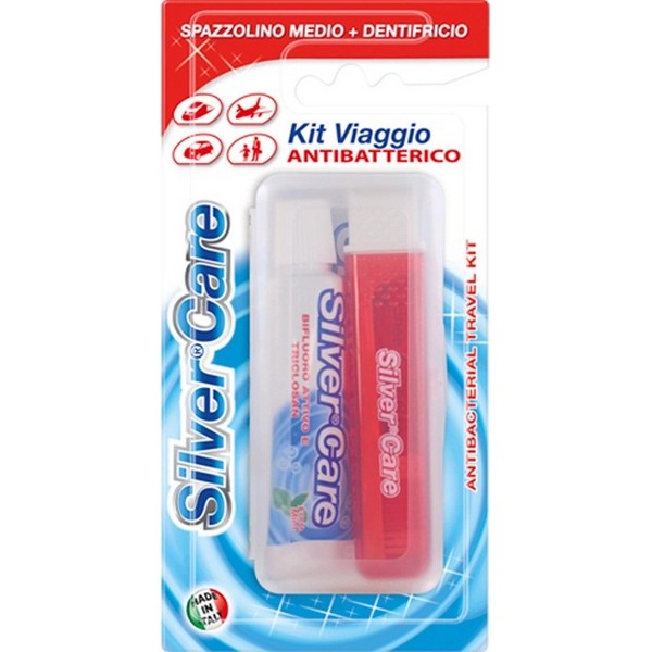 

Набор дорожный Silver Care: зубная паста-гель Fresh-mint серебряная защита, зубная щетка цвет в ассортименте
