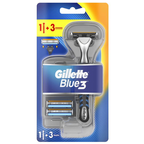 

Бритвенный станок Gillette Blue3 с 3 сменными кассетами