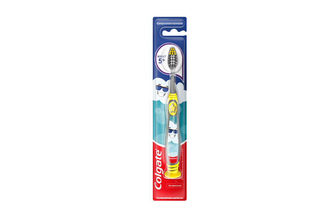 

Зубная щетка детская Colgate Mermaid/Star Smile 5+, для детей от 5 лет, супермягкая,цвет в ассортименте