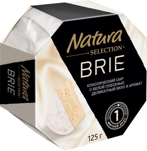 

Сыр бри Natura Selection с белой плесенью 60% БЗМЖ 125 г
