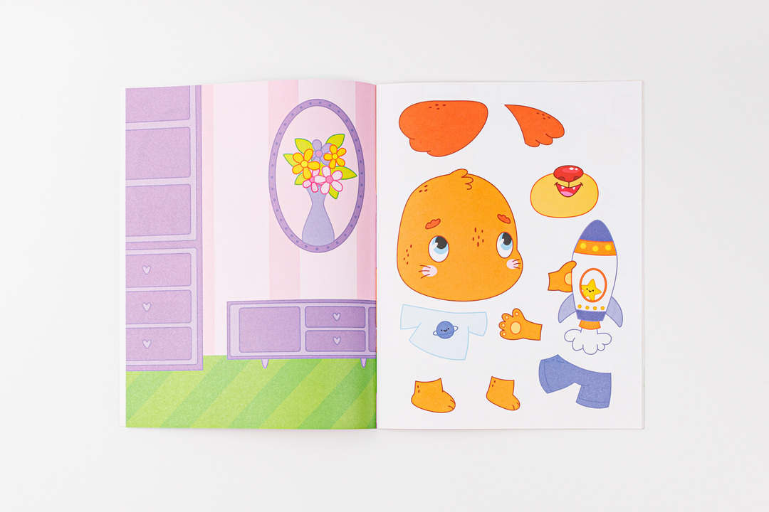 

Книжка-картинка Феникс-премьер с аппликацией: домашние животные