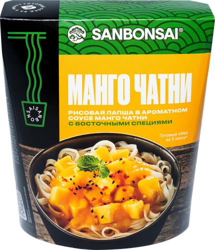 

Рисовая лапша SanBonsai Манго Чатни с восточными специями 123 г