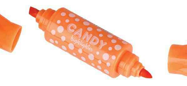 Текстовыделитель Meshu Candy мини, двусторонний в ассортименте, 1 шт