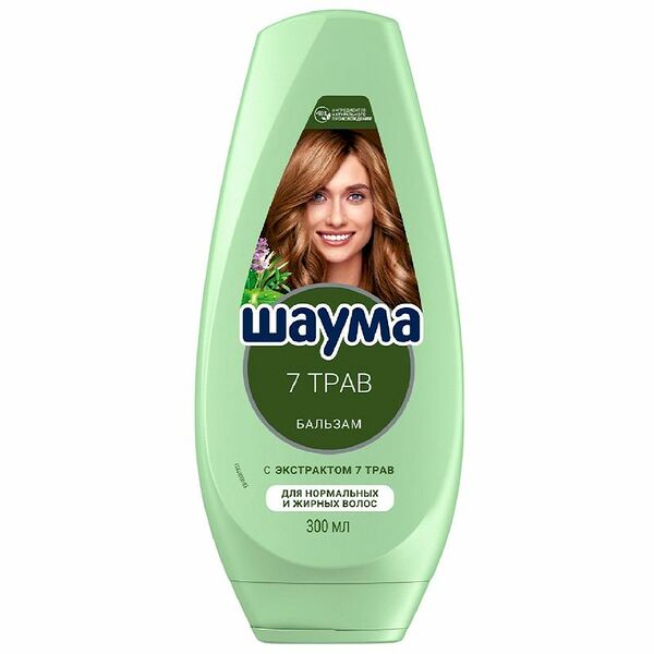 Бальзам-ополаскиватель Шаума 7 трав Свежесть и объем 300 мл