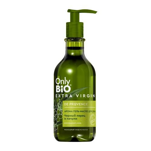Гель-масло для душа Only Bio Extra Virgin черный перец и пачули 350 мл