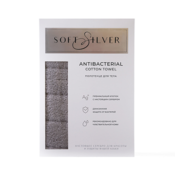 

Полотенце махровое Soft Silver цвет Благородное серебро 70x140 см
