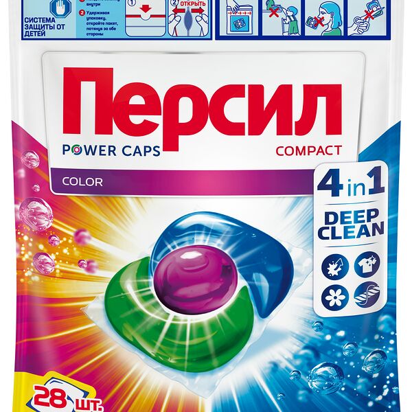 Капсулы для стирки Персил 4 in 1 Color 28 шт