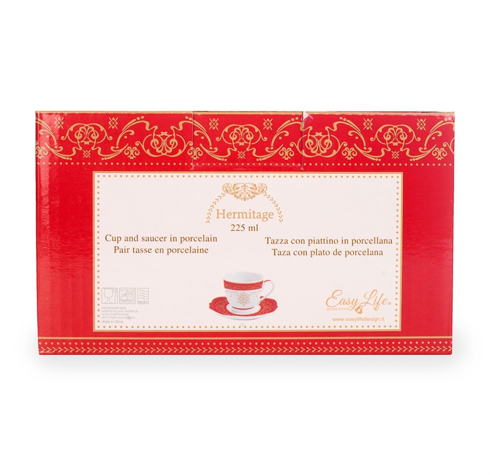 

Чашка с блюдцем Hermitage Easy Life в подарочной упаковке 0.225 л, Китай