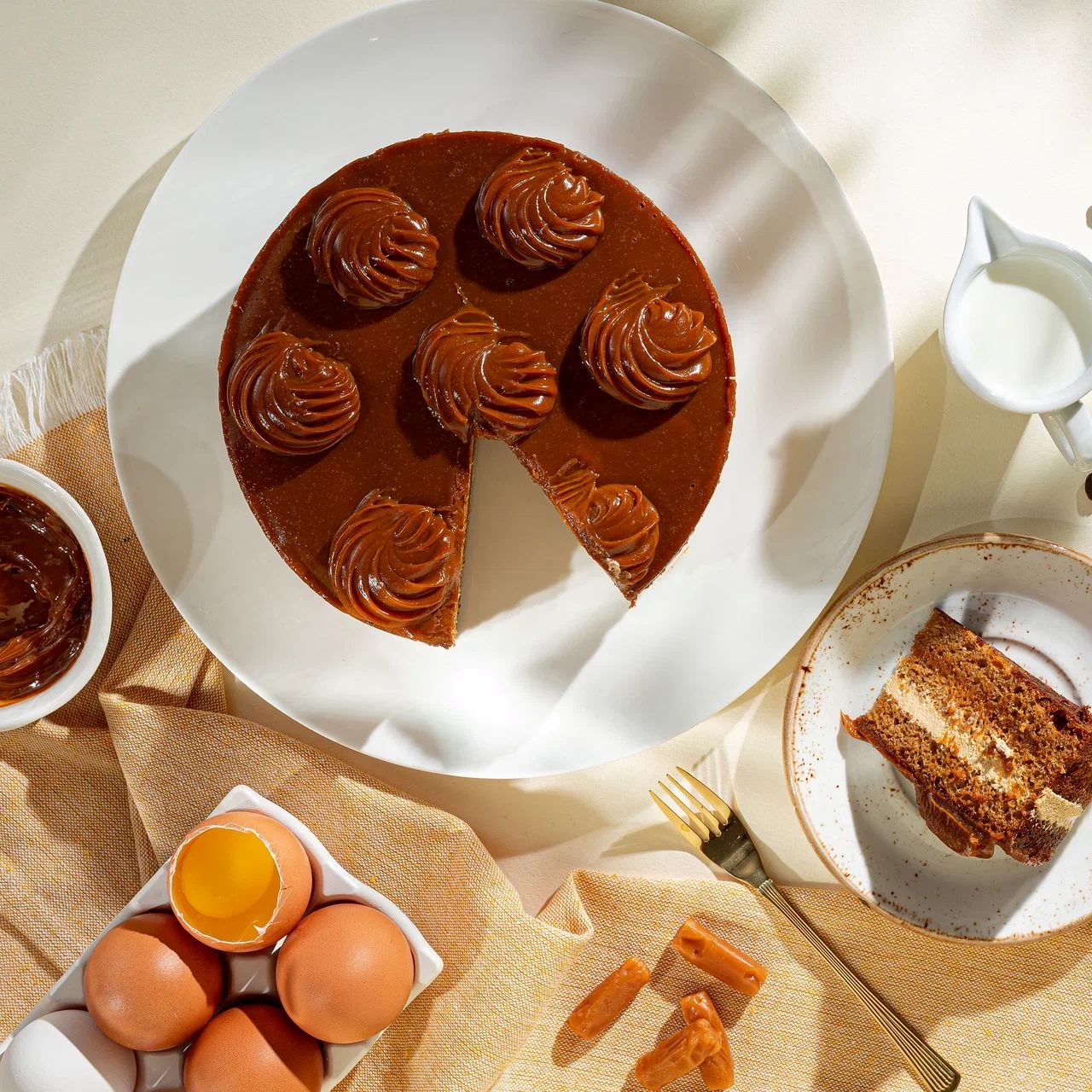 

Торт Mirel Карамельный на сгущёнке 700 г