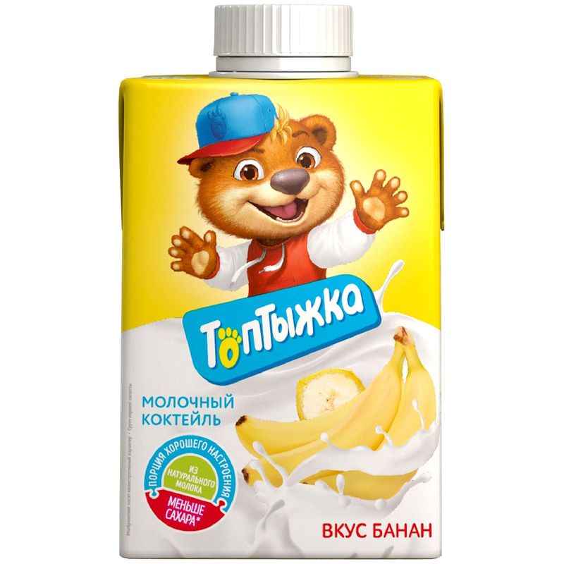 

Коктейль молочный Топтыжка Банан 3.2%, без змж, 500 г