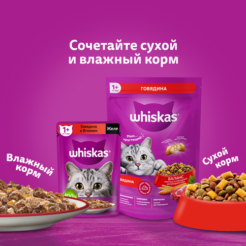 

Сухой корм Whiskas для стерилизованных кошек подушечки с курицей 800 г