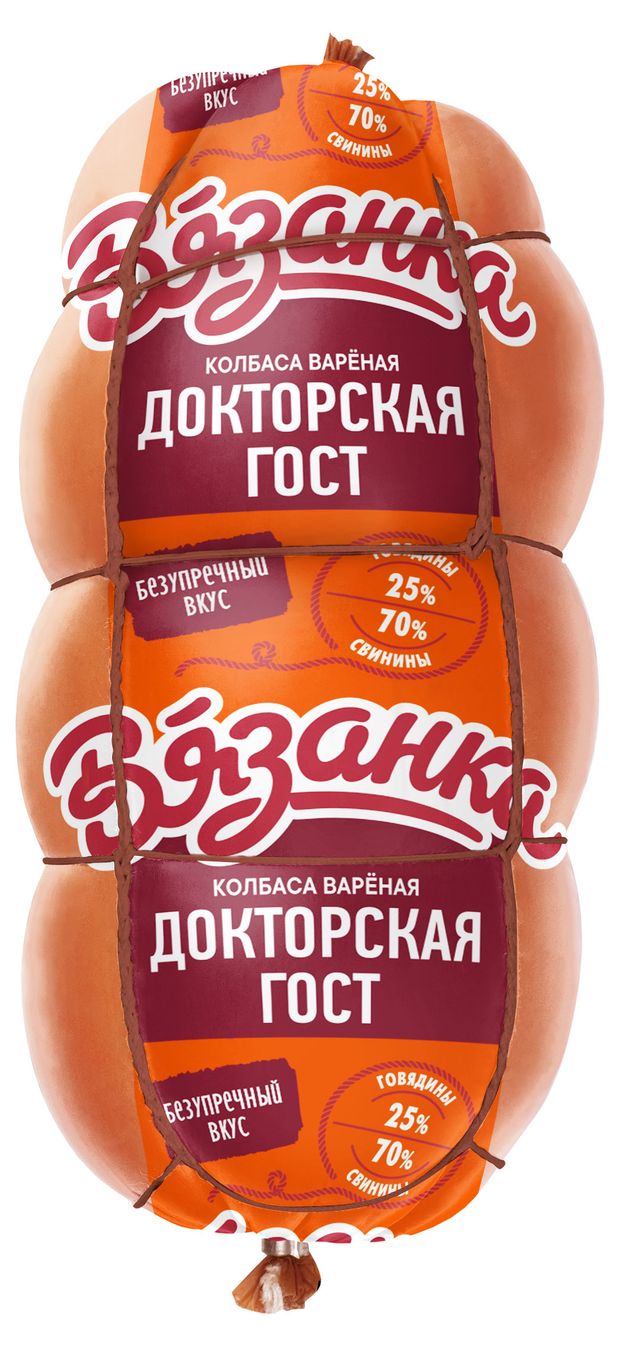 

Колбаса Вязанка Докторская вареная ГОСТ 400 г