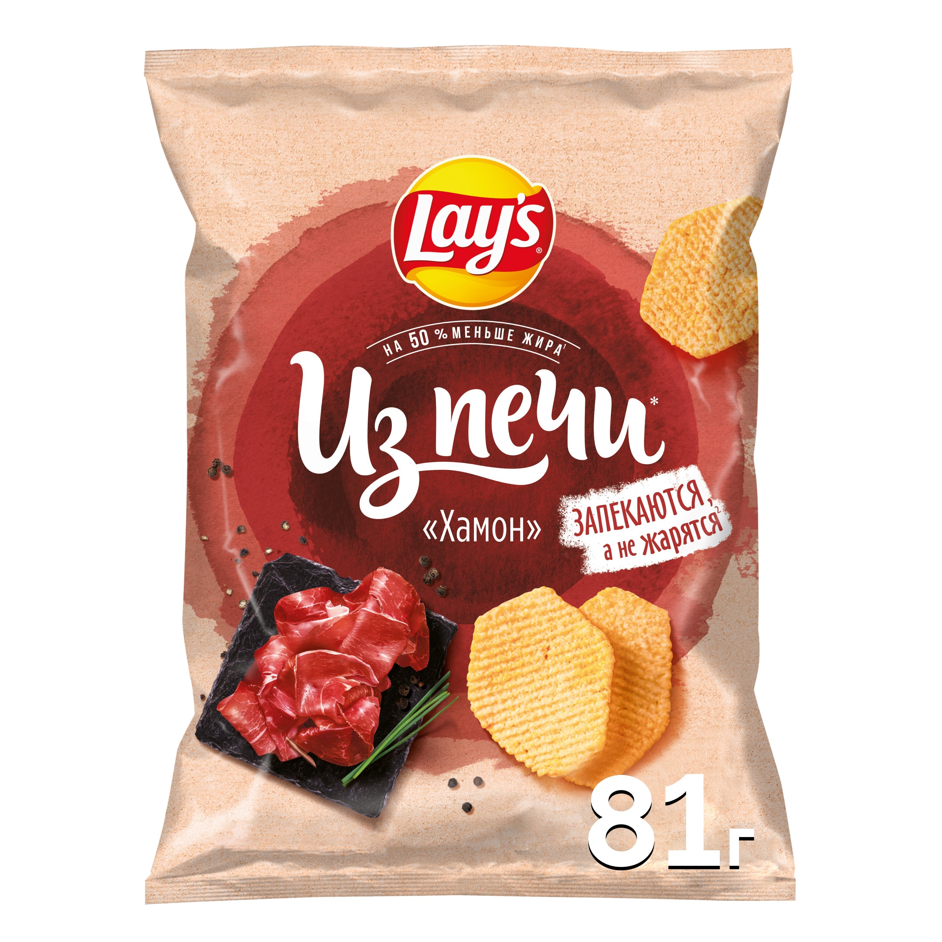 

Картофельные чипсы Lay's Из печи Хамон 81 г
