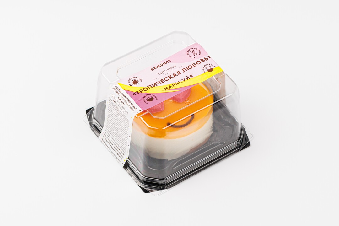 

Торт-мини ВкусВилл Тропическая любовь маракуйя 200 г