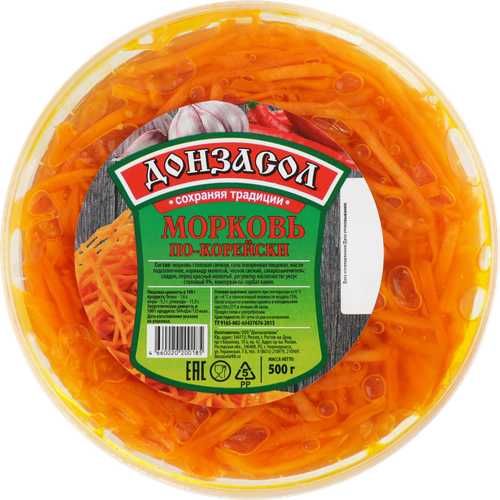 

Морковь Донзасол По-корейски, 500 г