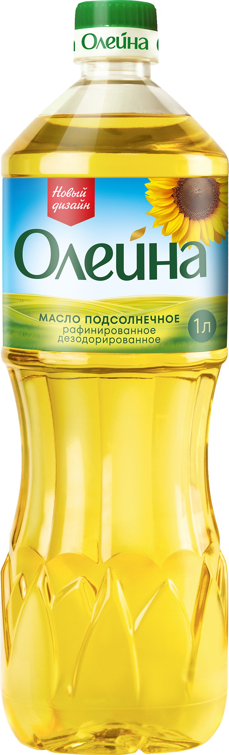 

Масло подсолнечное Олейна рафинированное дезодорированное 1 л