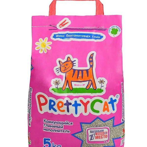  Наполнитель PrettyCat комкующийся Euro Mix 25 л 5 кг