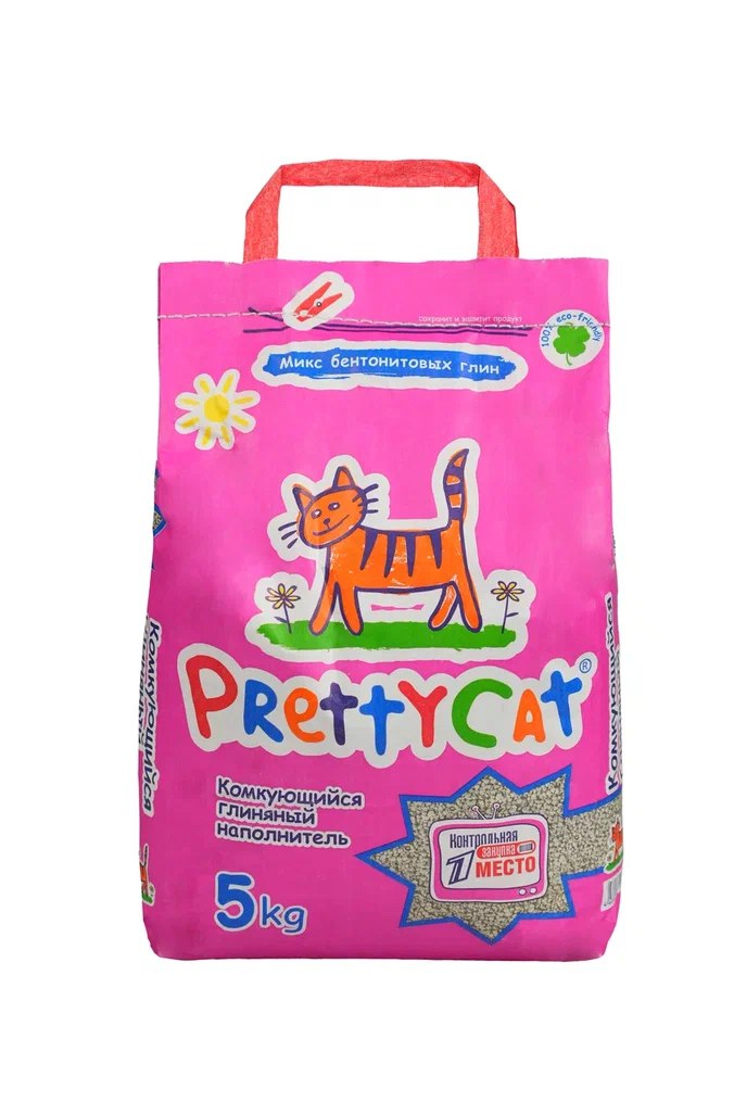 

Наполнитель для кошачьего туалета PrettyCat Euro Mix комкующийся 5 кг