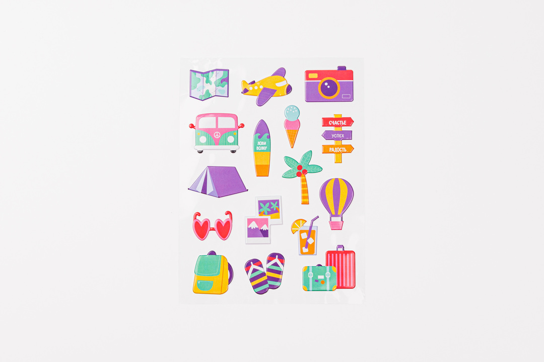 

Наклейки объемные ВкусВилл Путешествие