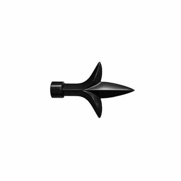 Наконечник для карниза HOME ACCESSORY 20.16.605 металлический черный лотос