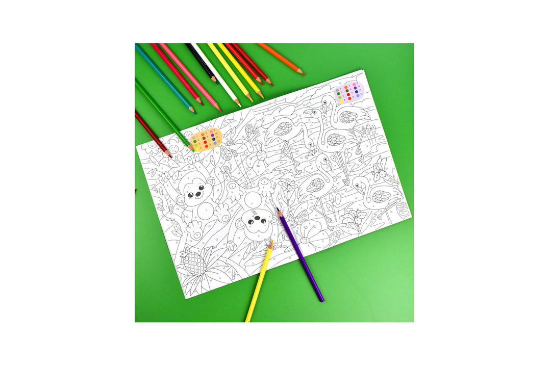 

Раскраска для детей Феникс+ по номерам Зверушки 6+