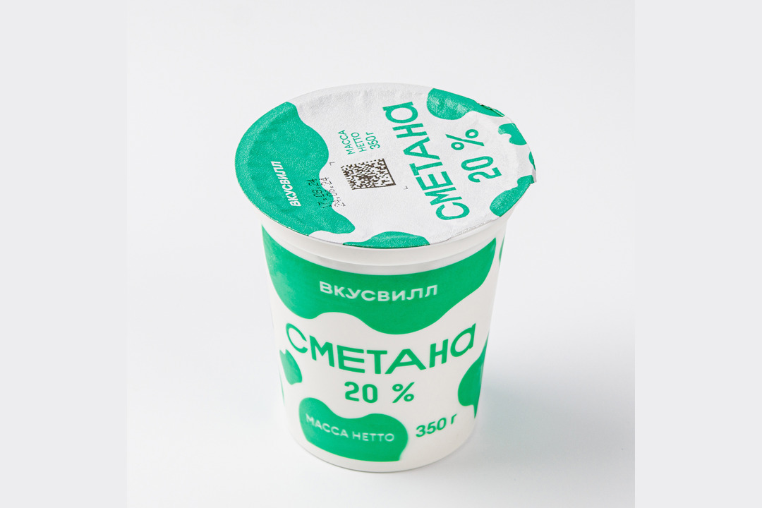 

Сметана ВкусВилл 20% 350 г