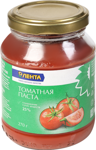 

Паста томатная ЛЕНТА 25%