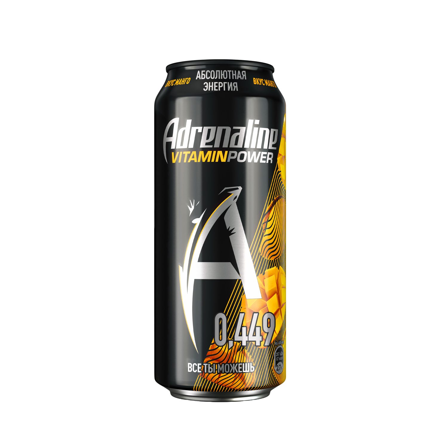 

Энергетический напиток Adrenaline Rush Vitamin Power Манго 0.449 л