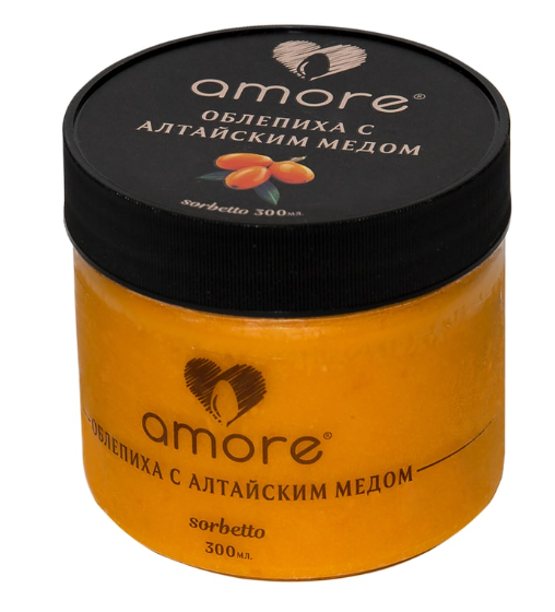 

Мороженое сорбет Amore Облепиха с алтайским мёдом 300 г