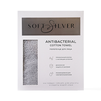 

Полотенце махровое Soft Silver цвет Благородное серебро 50x90 см
