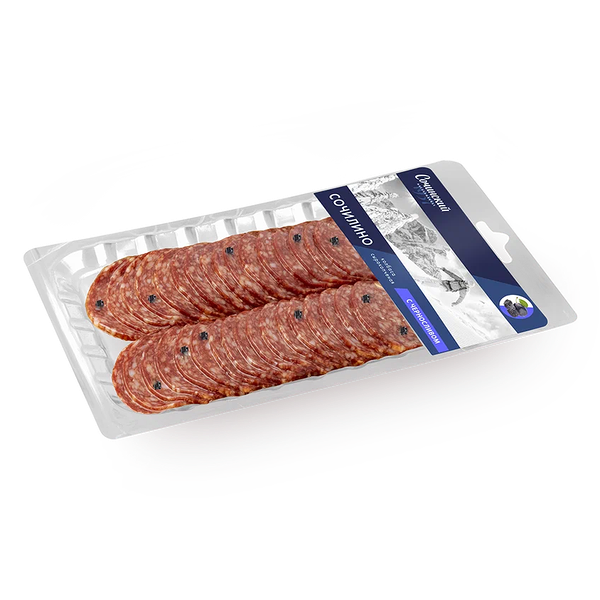 Колбаса Сочинский мясокомбинат Сочилино С Черносливом сырокопченая полусухая 70 г