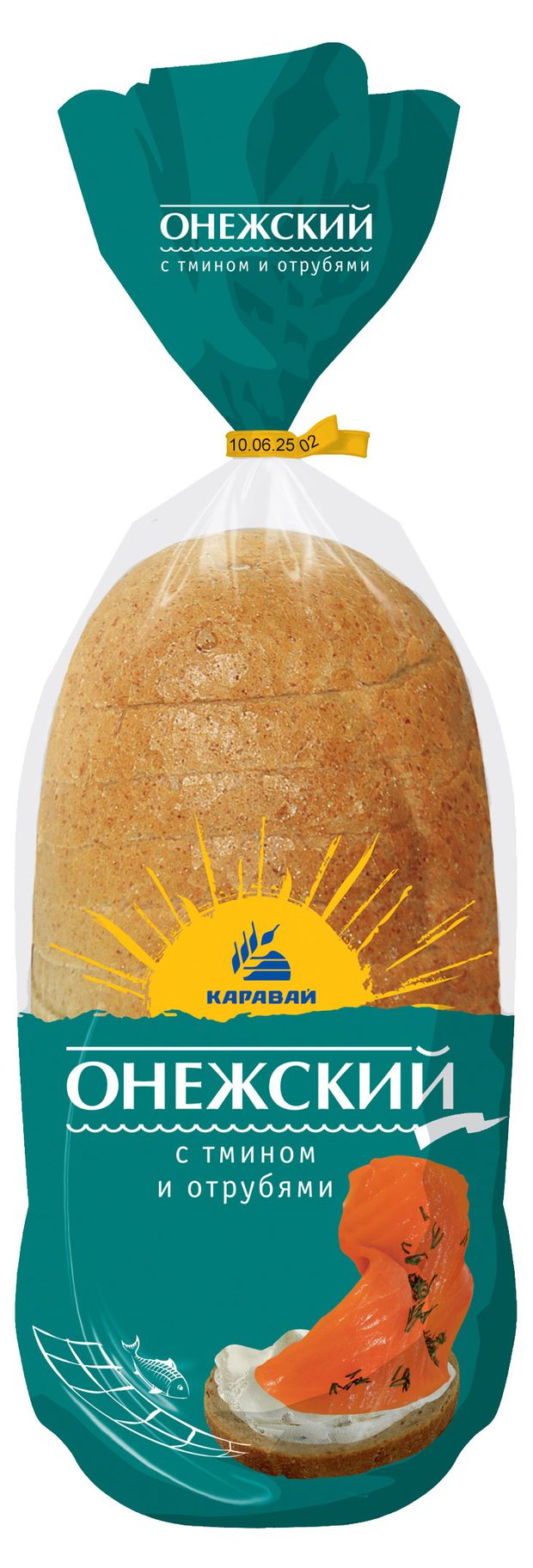 

Хлебец Каравай Онежский с тмином и отрубями в нарезке 250 г
