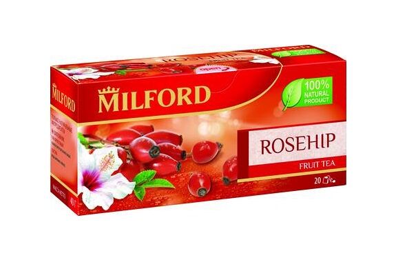 Чай фруктовый Milford Rosehip в пакетиках 40 г