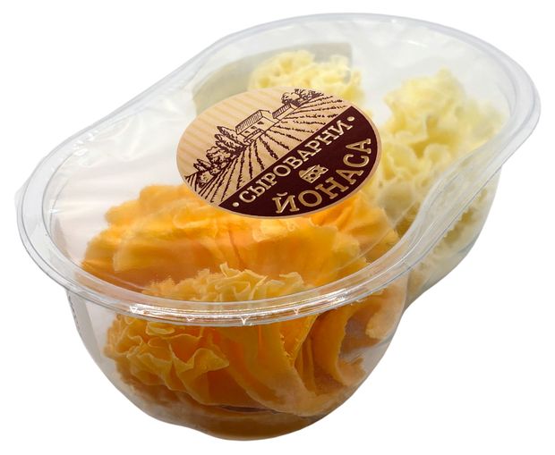 

Сыр полутвердый Сыроварни Йонаса Санфьор Ассорти бзмж 70 г