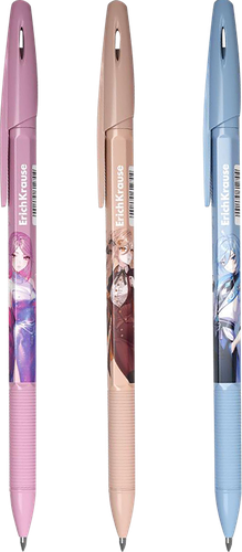 

Ручка шариковая ErichKrause Stick&Grip Manga 0.7 цвет чернил синий, дизайн в ассортименте 1 шт.